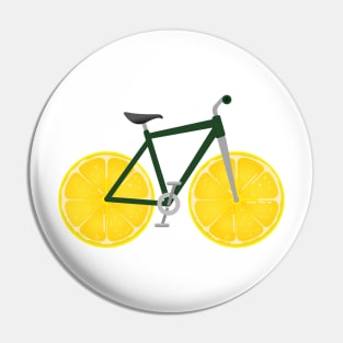 Lemon Wheels Zesty Bicycle Pin