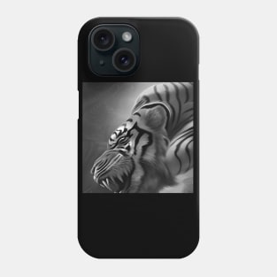 The Tiger Black and White Phone Case