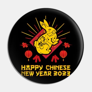 Good Luck Zodiac Happy Chinese New Year of the Rabbit 2023 Pin