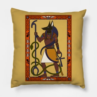 Anubis - Egyptian God - Coloured Pillow