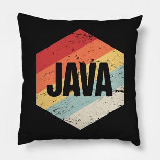 Retro Java Programming Icon Pillow