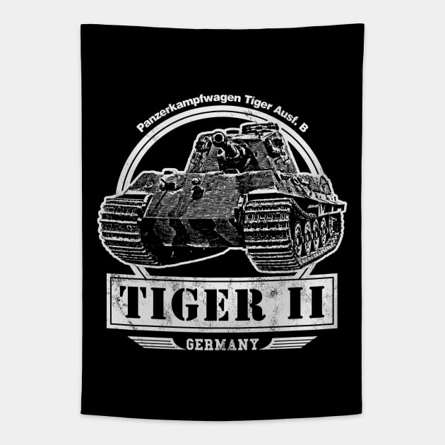 Tiger II - WW2 Tank Tapestry by rycotokyo81