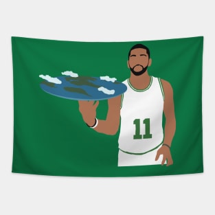 Kyrie Irving Flat Earth Celtics Tapestry