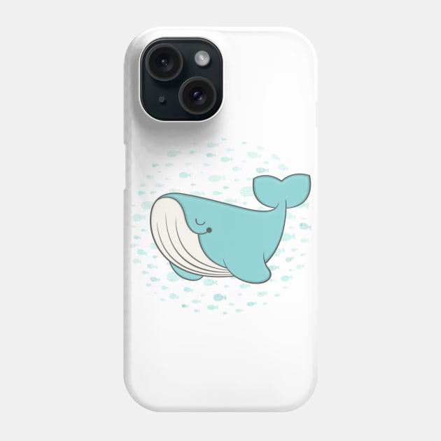 lou, the whale Phone Case by kimvervuurt