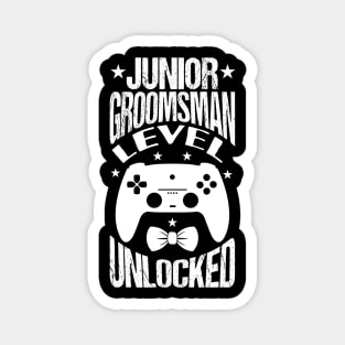 Junior Groomsman Level Unlocked Wedding Party Magnet