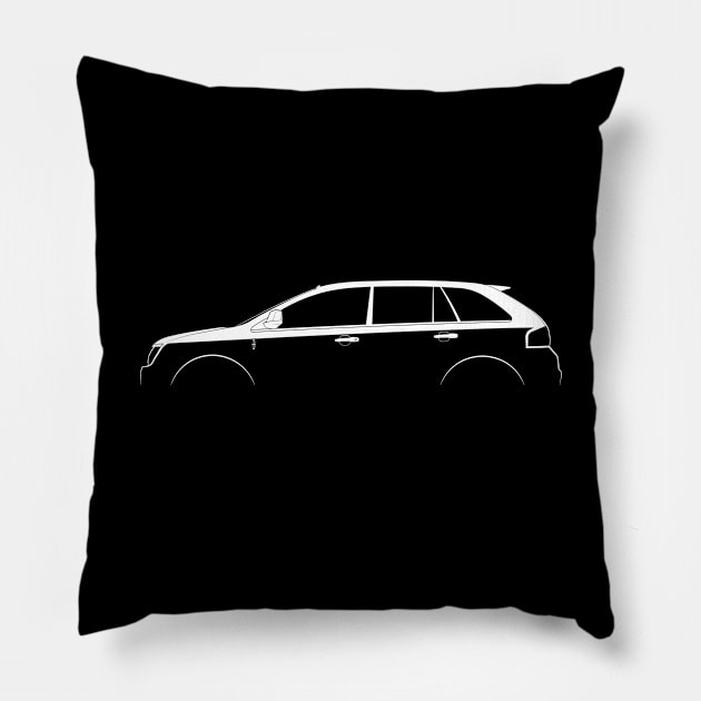 Lincoln MKX Silhouette Pillow by Car-Silhouettes