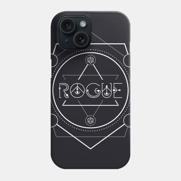 Rogue Character Class TRPG Tabletop RPG Gaming Addict Phone Case by dungeonarmory