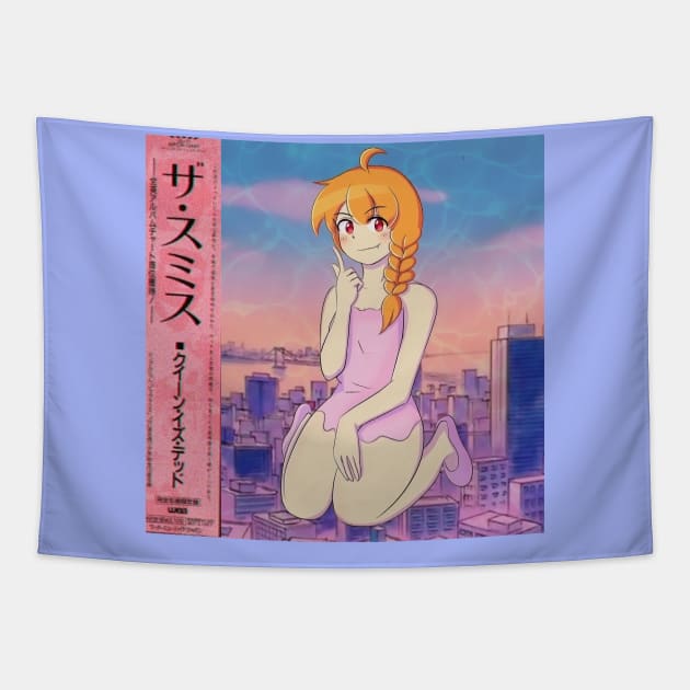 Retro City Pop Aesthetic Vaporwave Anime Tapestry by KinseiNoHime