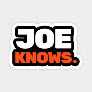 Joe Burrow 'Joe Knows.' Cincinnati Bengals Tee Magnet