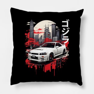 Godzilla Racing Pillow