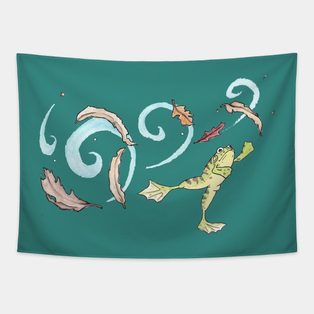 Dancing Frog Tapestry by Reel Fun Studios