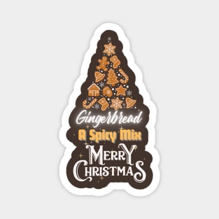 Gingerbread Delights: A Spicy Mix for a Merry Christmas Magnet