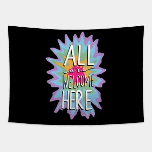 All Are Welcome Here Tapestry