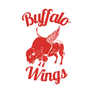 Buffalo Wings Team | Red Bison T-Shirt