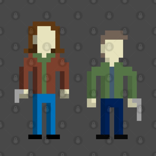 Pixel Winchester Bros by theunderfold