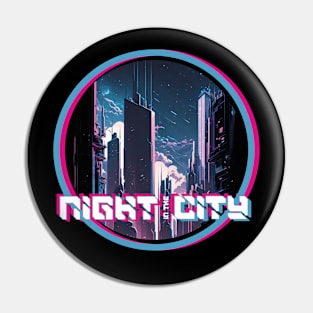 Night In The City - Futuristic Design Pin