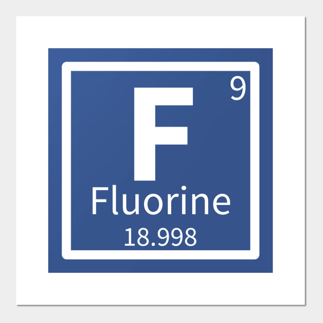 Fluorine Periodic Table Element 9 Fluorine Poster Und Kunst