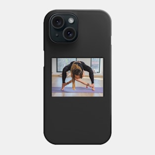 Woman in various yoga postures Phone Case