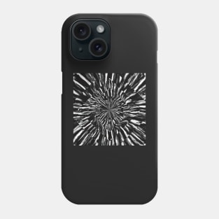 Warp Speed Black n’ White Tie Dye Phone Case