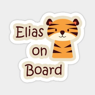 Elias on board baby sticker Magnet