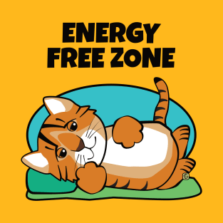 Energy Free Zone Tiger Cat T-Shirt