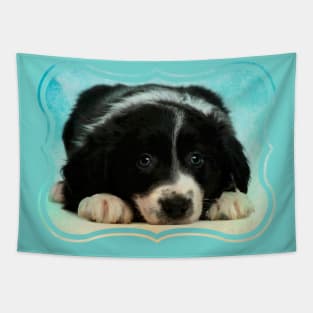 Border Collie Puppy Tapestry