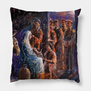 Nativity Scene Pillow