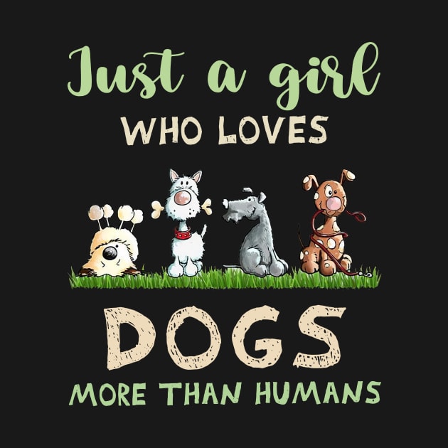 Just a girl who loves dogs more than humans by Los Draws