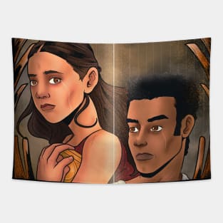 Lyra and Will - His Dark Materials Tapestry