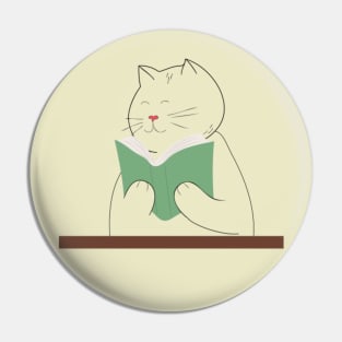 With Books And Cats Life Is Sweet Pin