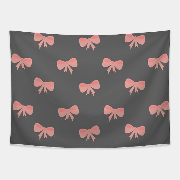 Bows pattern Tapestry by Ulka.art