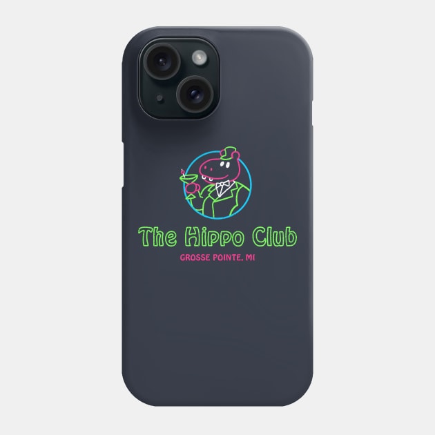 Grosse Pointe Blank Hippo Club T-Shirt Phone Case by dumbshirts