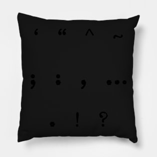 Typewriter Symbols Pillow