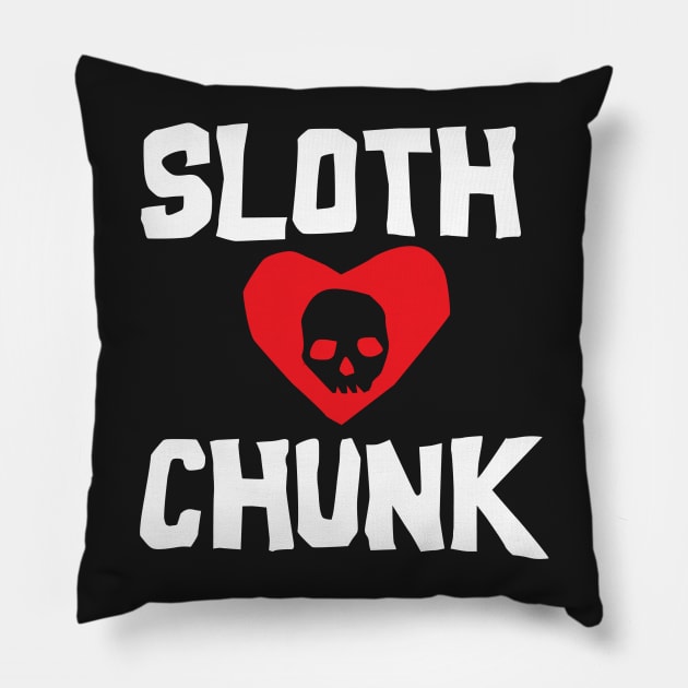 Sloth Loves Chunk Pillow by DetourShirts