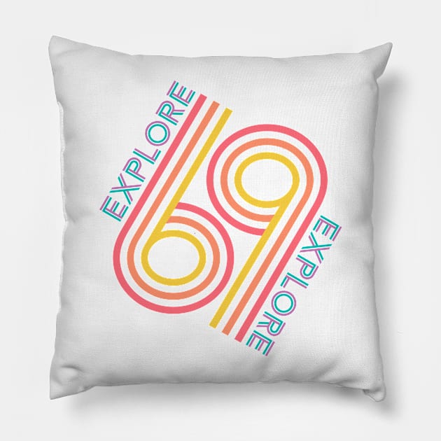 Explore 69 Epcot Pillow by GoAwayGreen