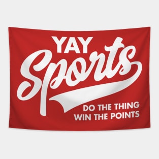 Yay Sports Do The Thing Win the Points Vintage Tapestry