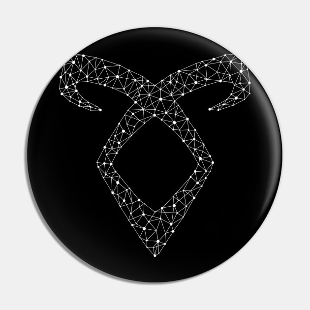 Shadowhunters rune / The mortal instruments - Angelic power rune stars / galaxy design (white) - Alec, Clary, Jace, Izzy Pin by Vane22april