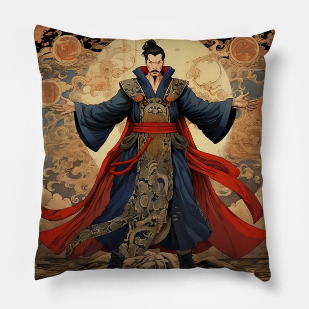 UKIYO-E DR STRANGE Pillow by Drank