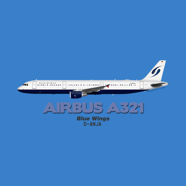 Airbus A321 - Blue Wings by TheArtofFlying