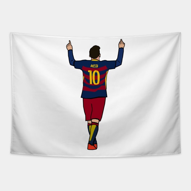 Lionel Messi FC Barcelona Tapestry by xavierjfong