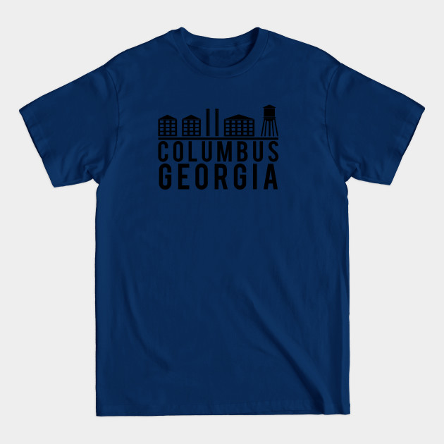 Discover Columbus Georgia Skyline Logo - Columbus Georgia - T-Shirt