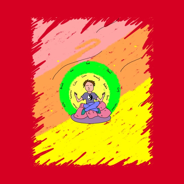 Meditator blending background - no fish by CaptainHaddock