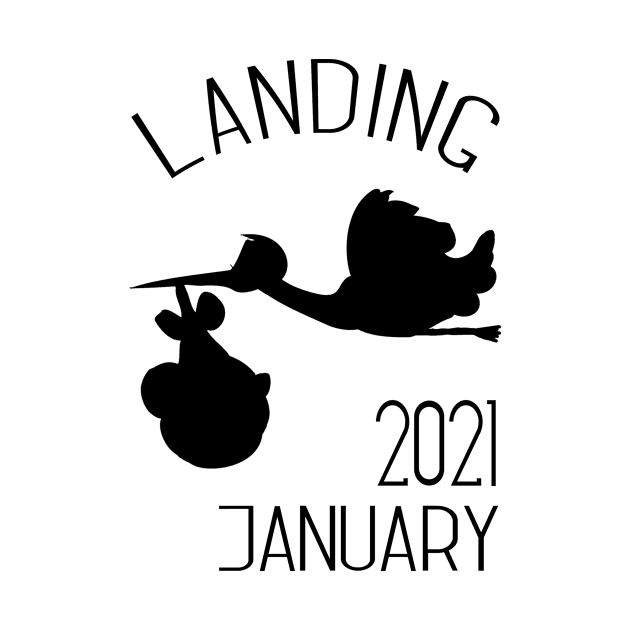 Stork landing 2021 by Die Designwerkstatt