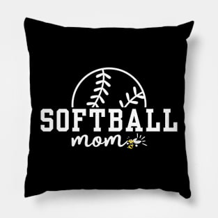 Softball Mom Yellow Jacket Pillow