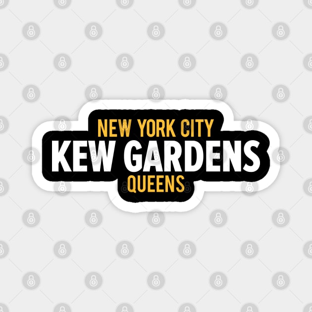 Minimalist Kew Gardens Logo - Capturing the Essence of Queens Magnet by Boogosh