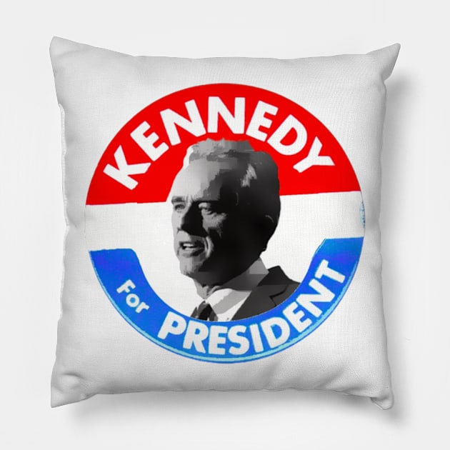 KENNEDY FOR PRESIDENT Pillow by BobbyBros