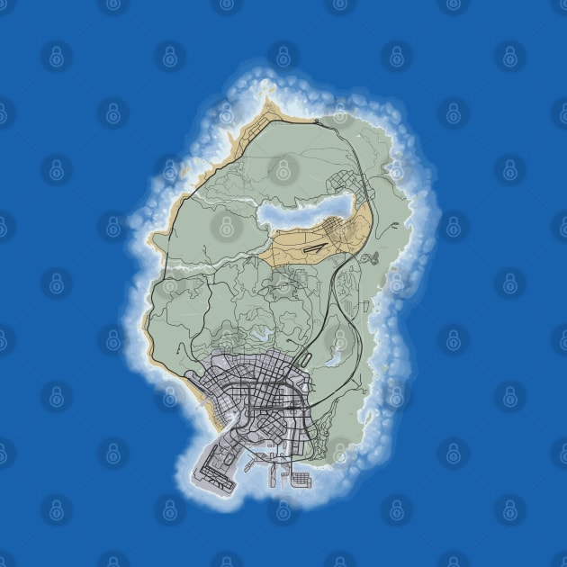 Grand Theft Auto V Map (Los Santos) by Pliax Lab