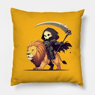 reaper ride lion Pillow