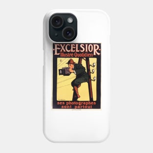 EXCELSIOR ILLUSTRATED DAILY Photographers Everywhere Vintage Newspaper Advertisement Phone Case