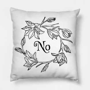 No (flowers) Pillow